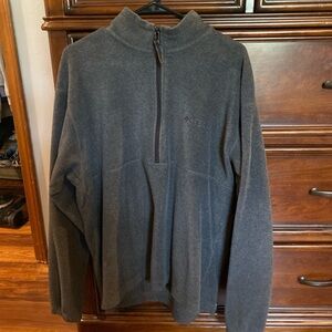 Large Columbia Men's Gray Half-Zip Sweater